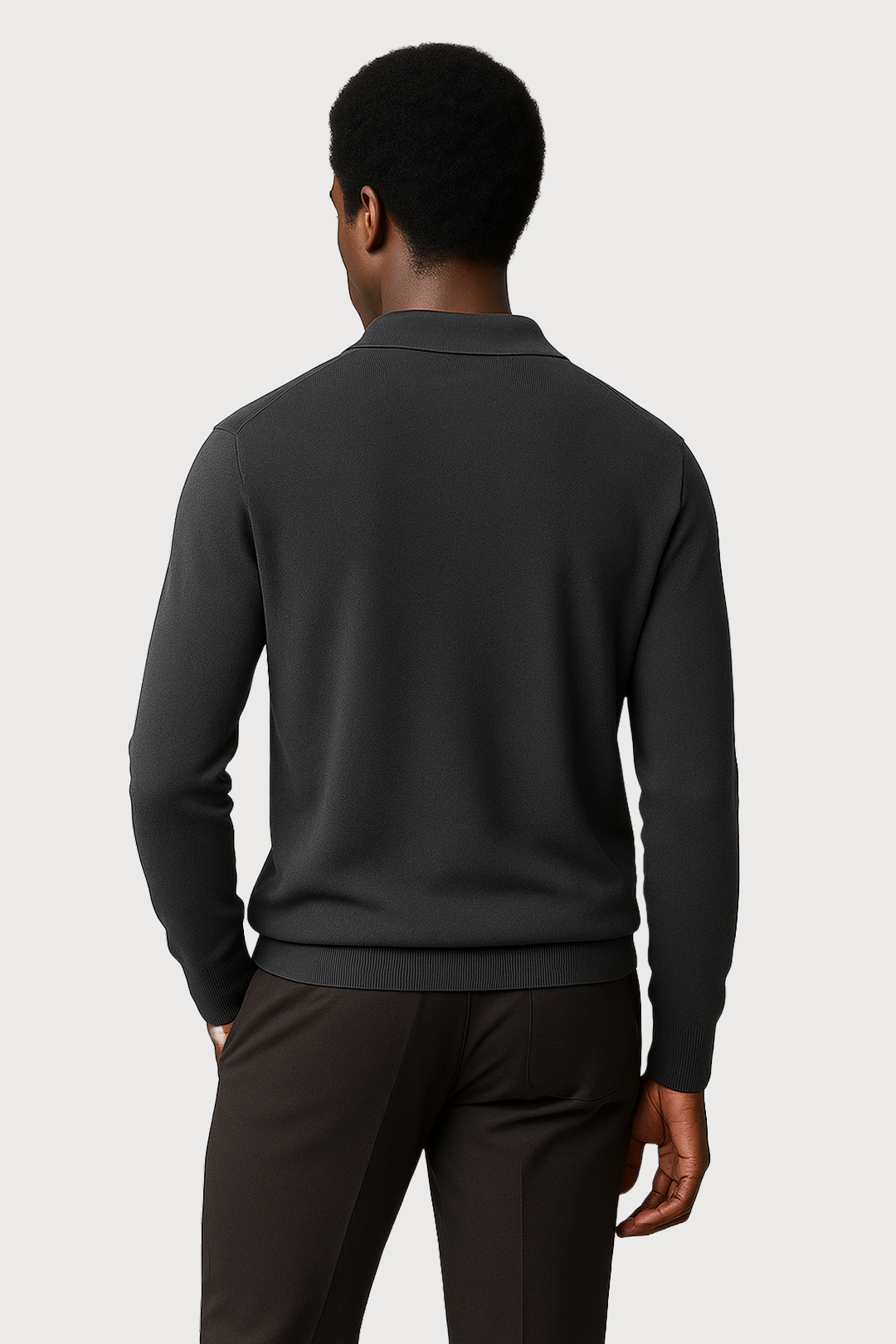Cashmere-Silk Polo Trui