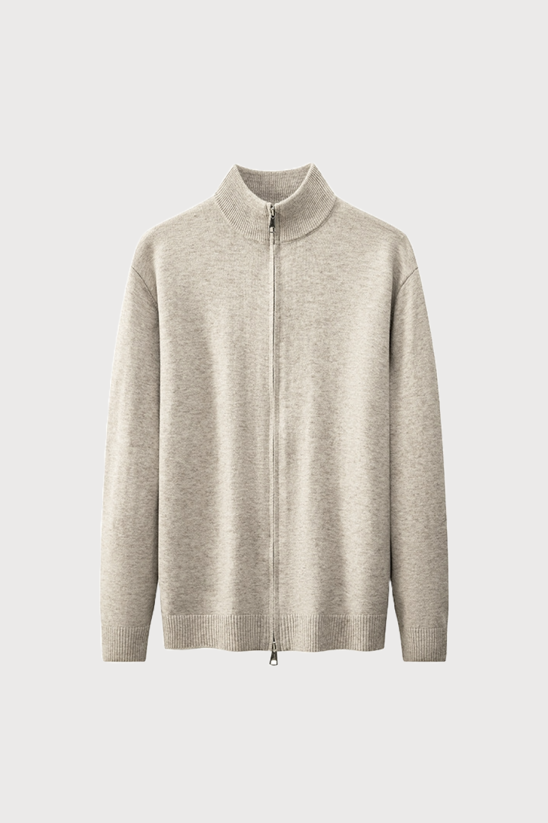 Woolmix High-Neck Zip Jas