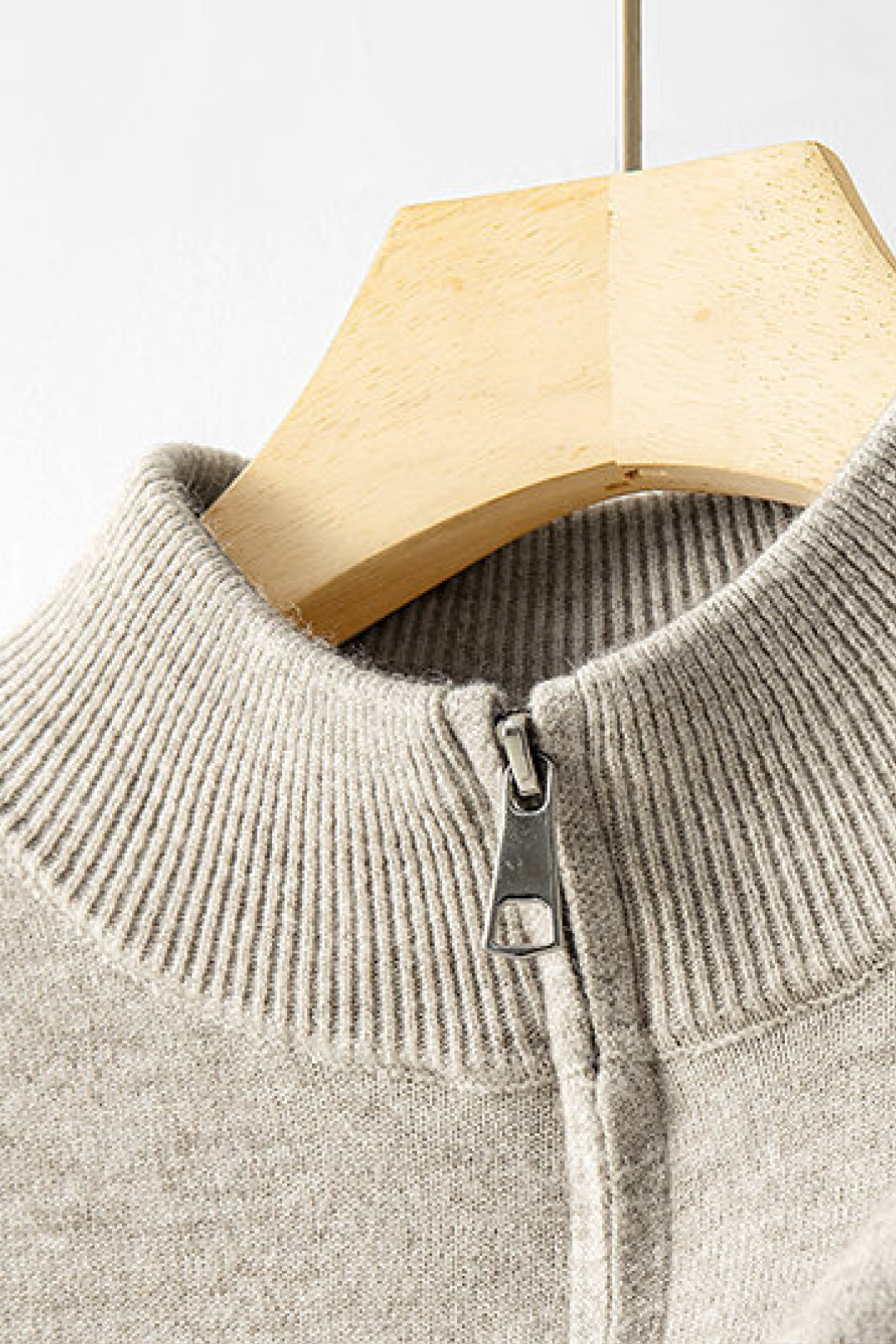 Woolmix High-Neck Zip Jas