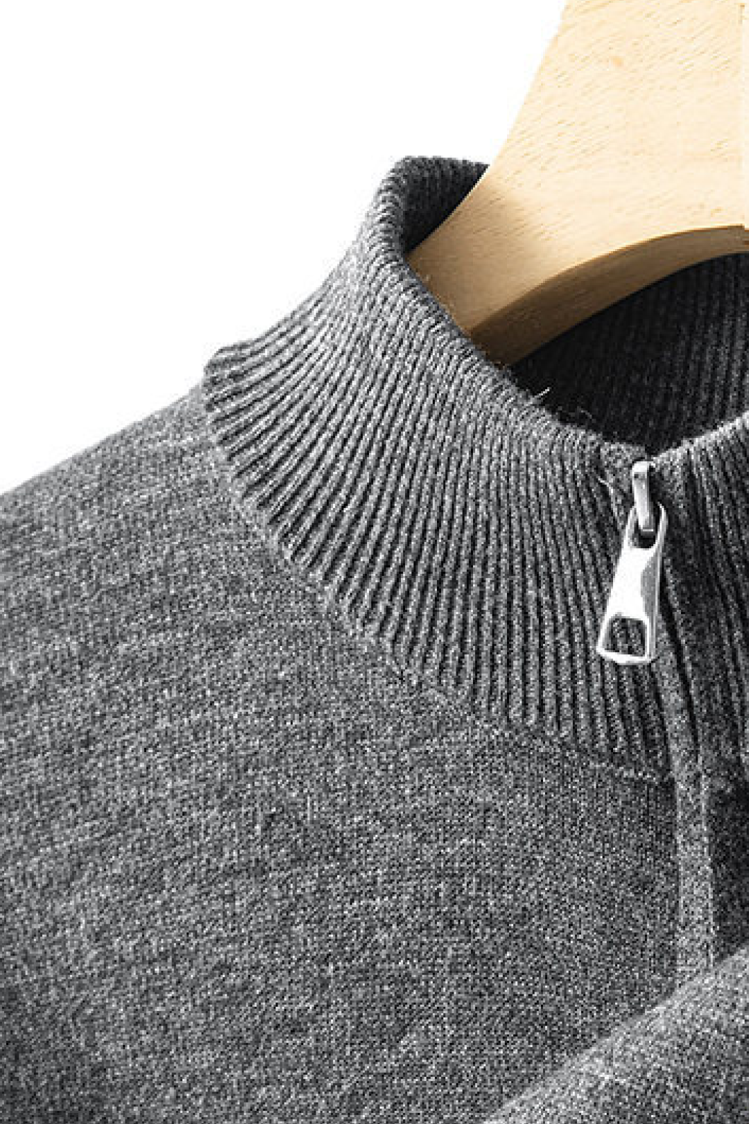 Woolmix High-Neck Zip Jas