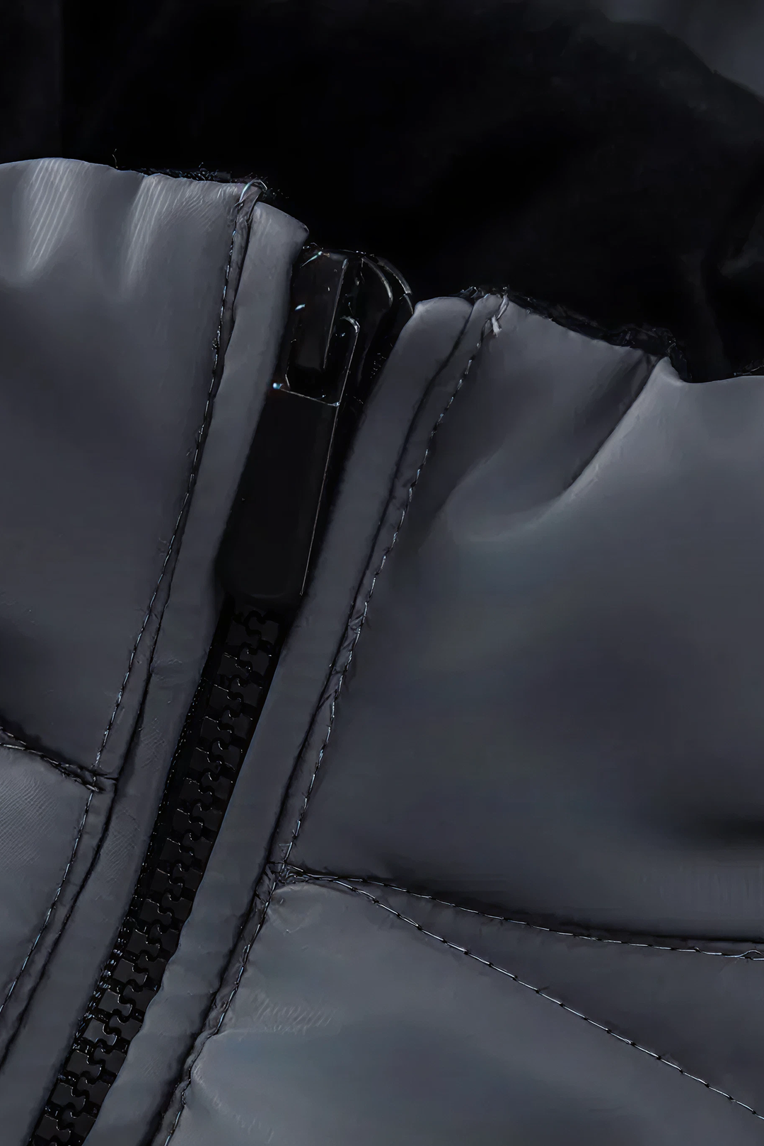 Gequilte Hybrid Hoodie Jas