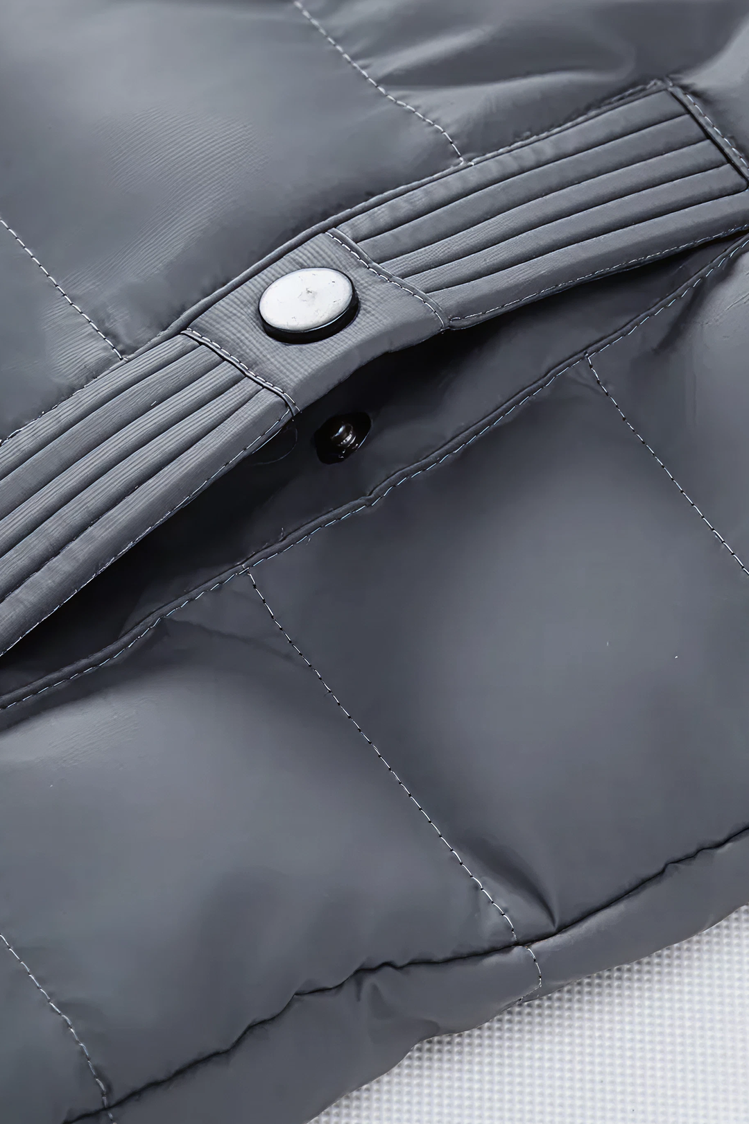 Gequilte Hybrid Hoodie Jas